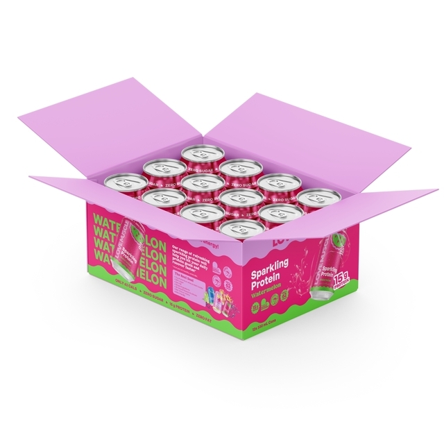 Watermelon Sparkling Protein Water 330mL 12-pack
