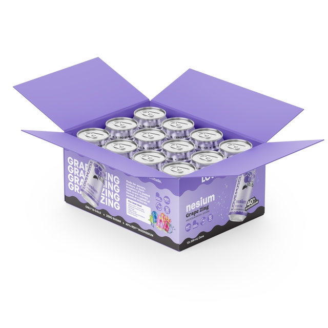 Grape Zing nesium Magnesium Water 330mL 12-pk