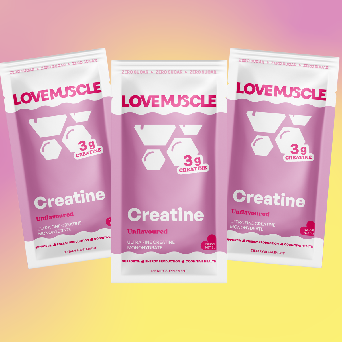 Creatine Monohydrate Sample 3-Pack | Unflavoured