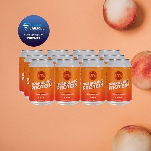 Peach Sparkling Protein Water 330mL 12-pack